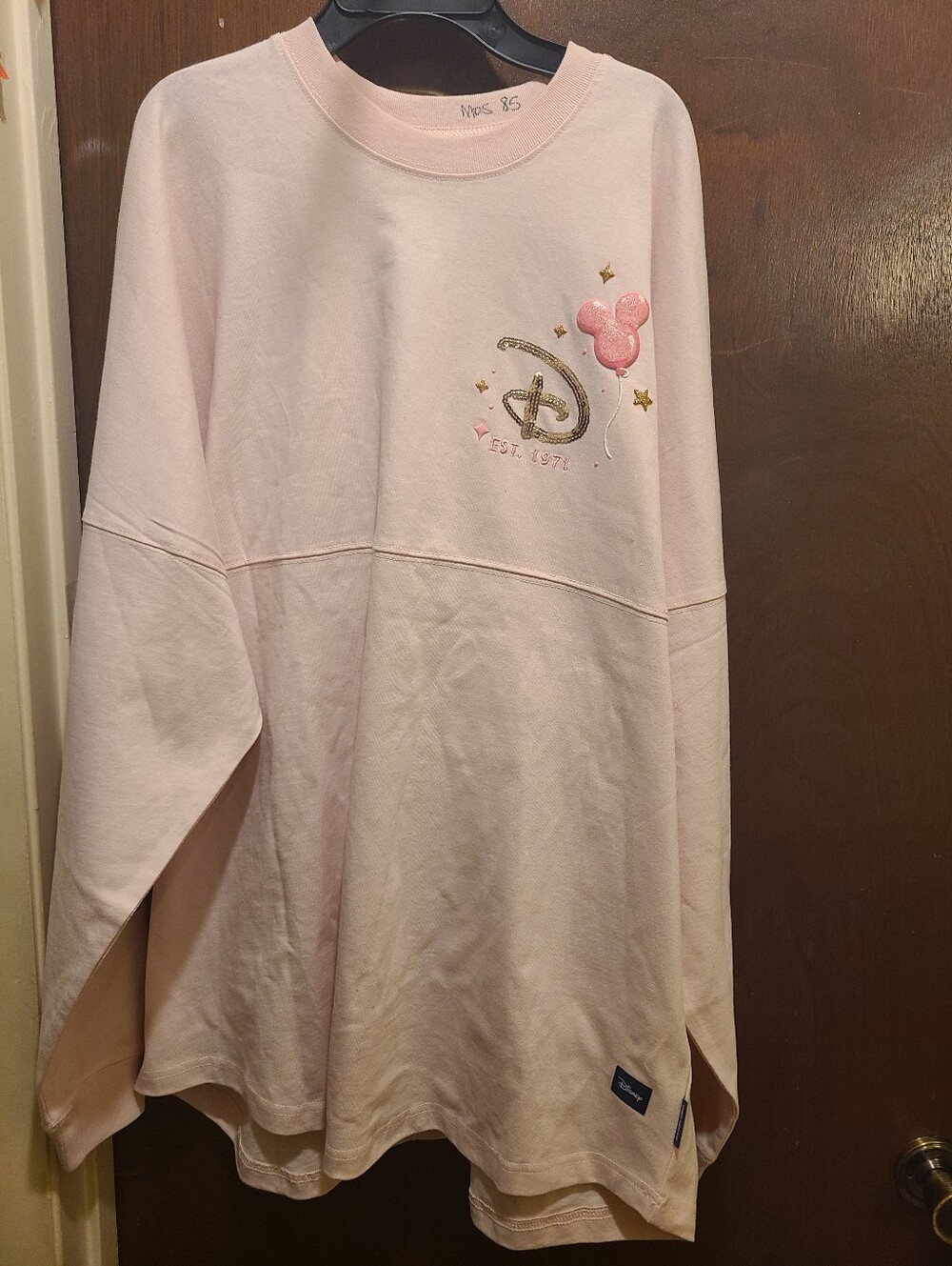 Disney Parks WDW Pink Balloon  Women's Mickey Mouse Spirit Jersey XL NEW